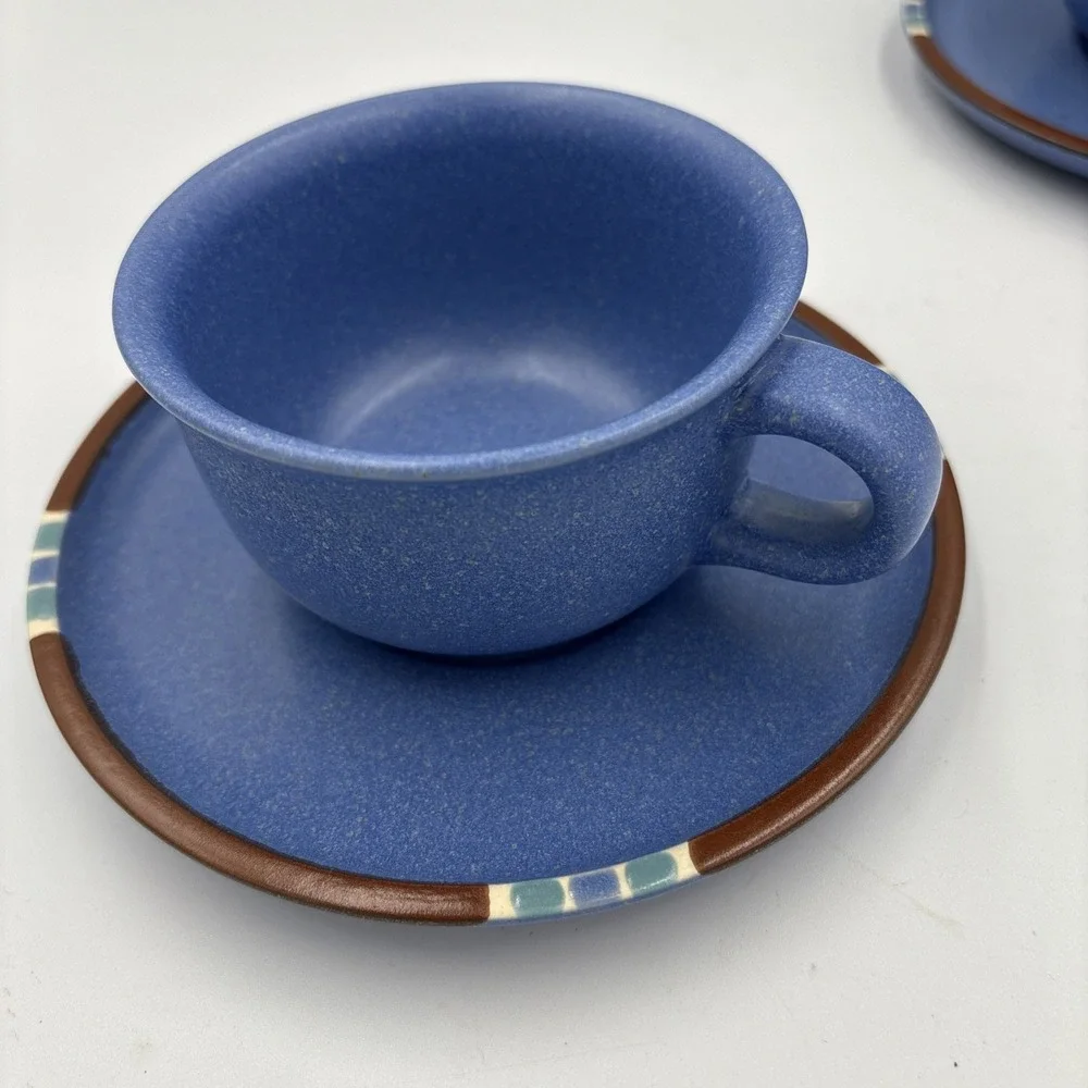 Mesa Sky Blue Cup and Saucer Sets 2 Pieces‎ Set Japan